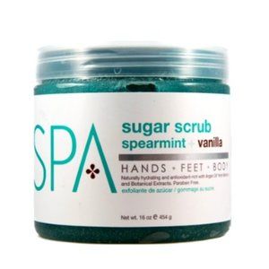 BCL Spa Sugar Scrub 16 oz 100% Organic (Spearmint + Vanilla)